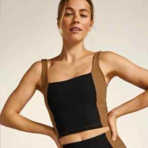 Beyond Yoga Spacedye Vitality Colorblock Cropped Tank Top Large - Picture 1 of 16